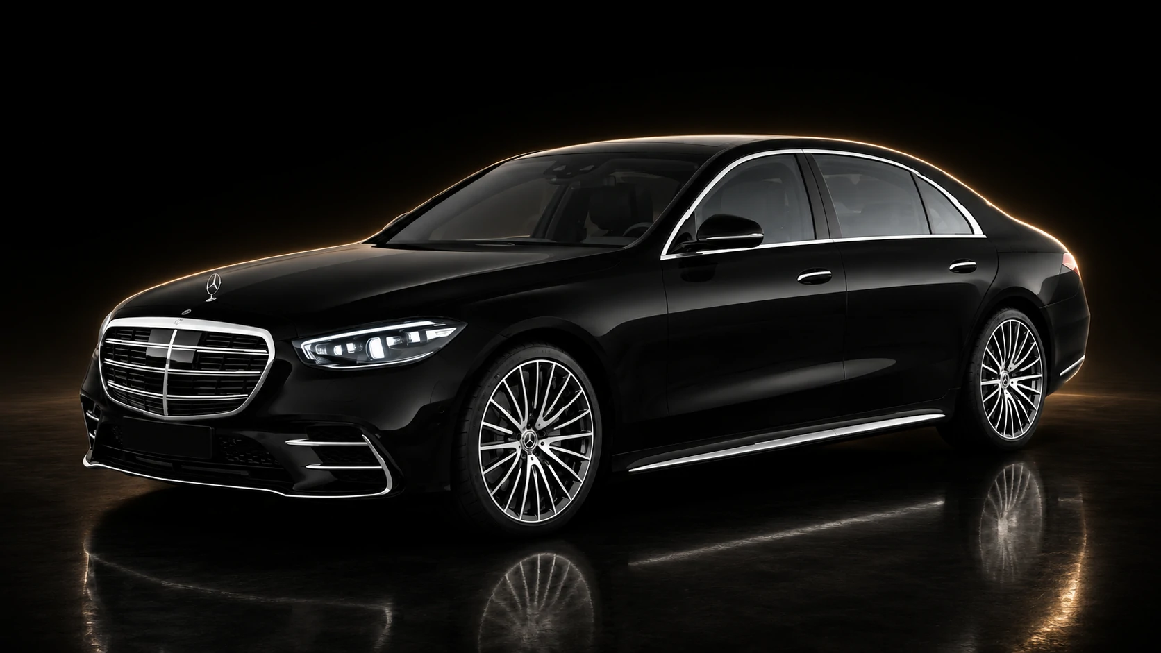 Mercedes-Benz Classe S Limousine avec chauffeur privé VTC pour transport premium en France