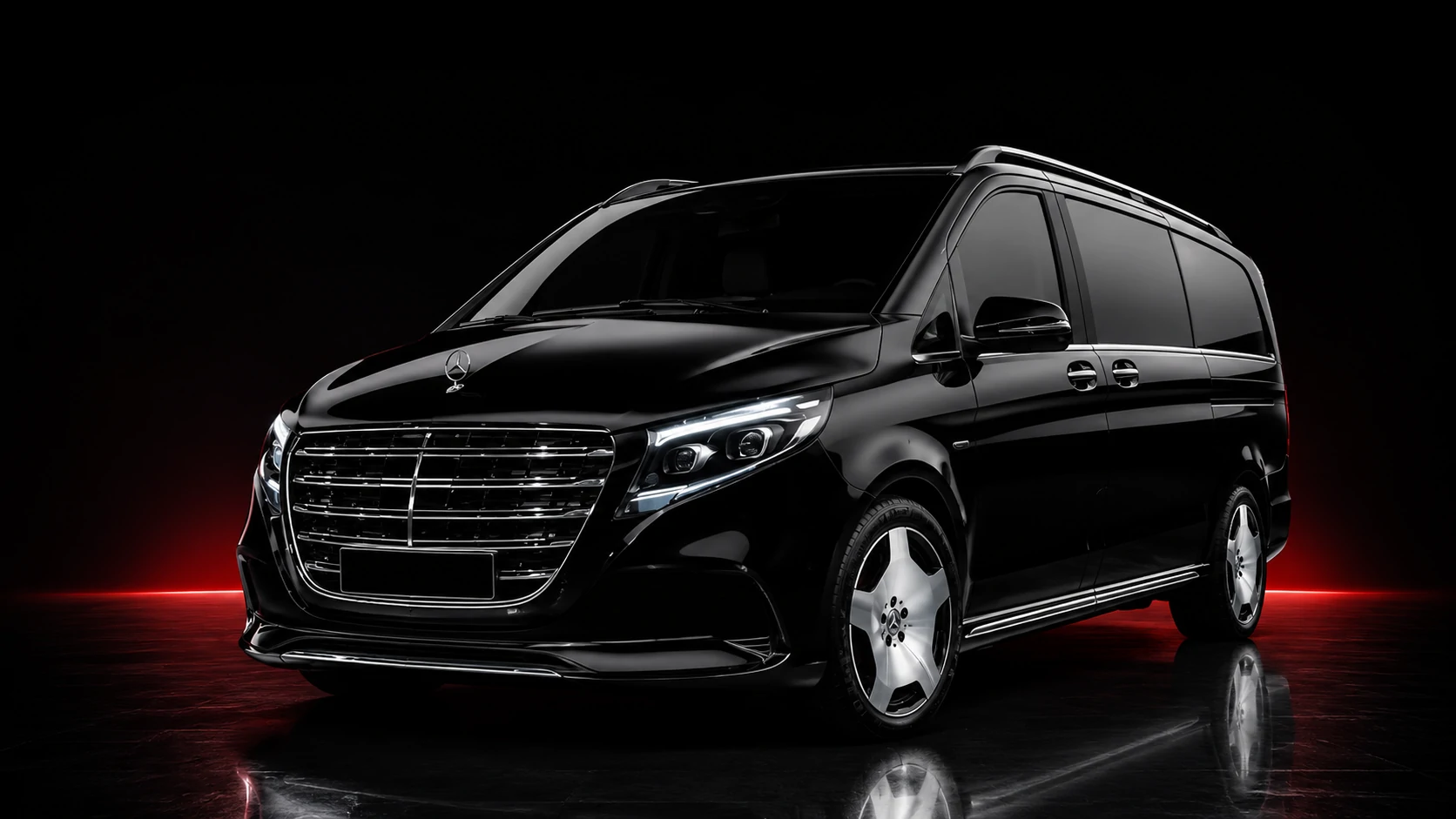 Mercedes-Benz Classe V Luxury Lounge avec chauffeur privé VTC pour transport VIP en France